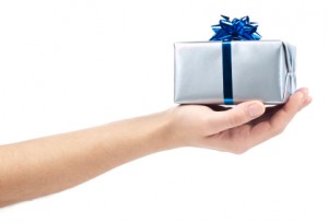 Hand with present, Want a free consultation with Roy F. Glassberg, CPA, PA?